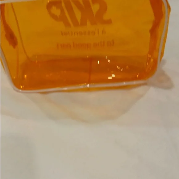 Transparent Essentials Pouch/case - Orange - Picture 3 of 3